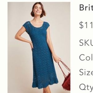 Britannia crochet midi dress - Anthropologie